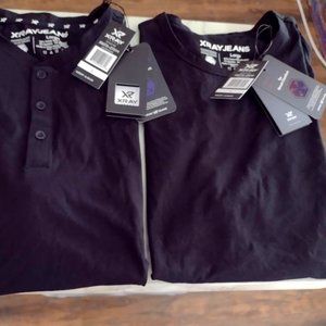 Men's XRAY Black STRETCH T-Shirts SZ LARGE